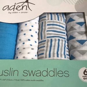 Aden + Anais swaddlers washed but never used